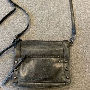 Botkier gray leather crossbody bag